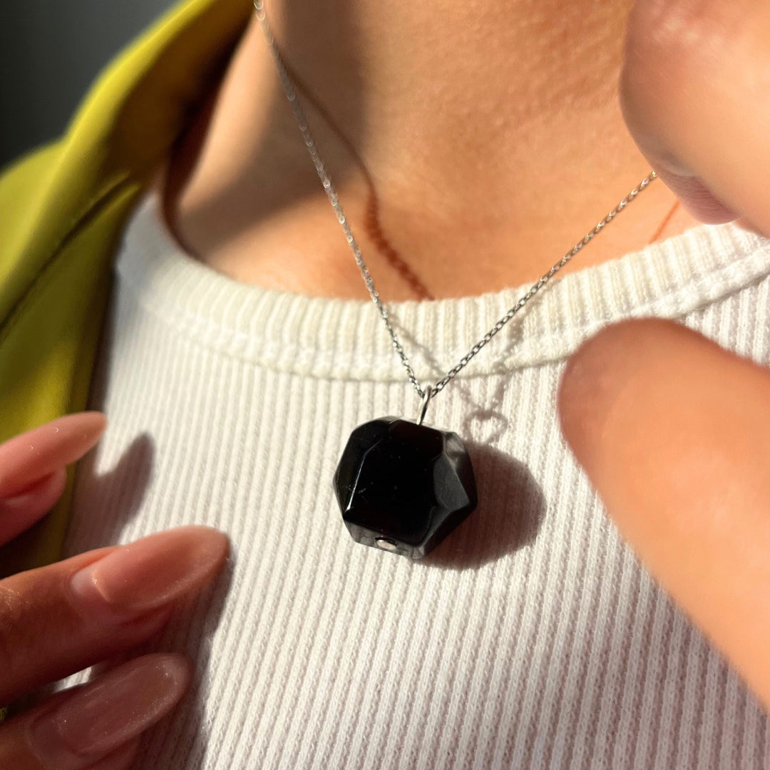 Collier en argent 925 avec grenat