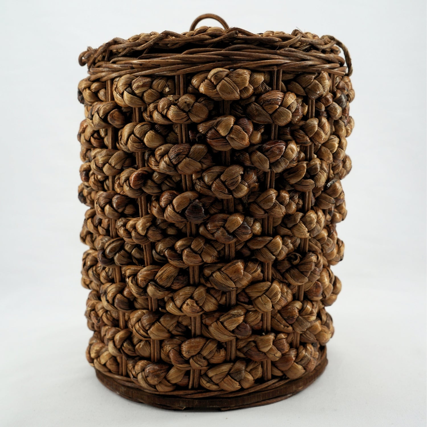 Corbeille papier premium en fibre végétale, élégance discrète 20cm