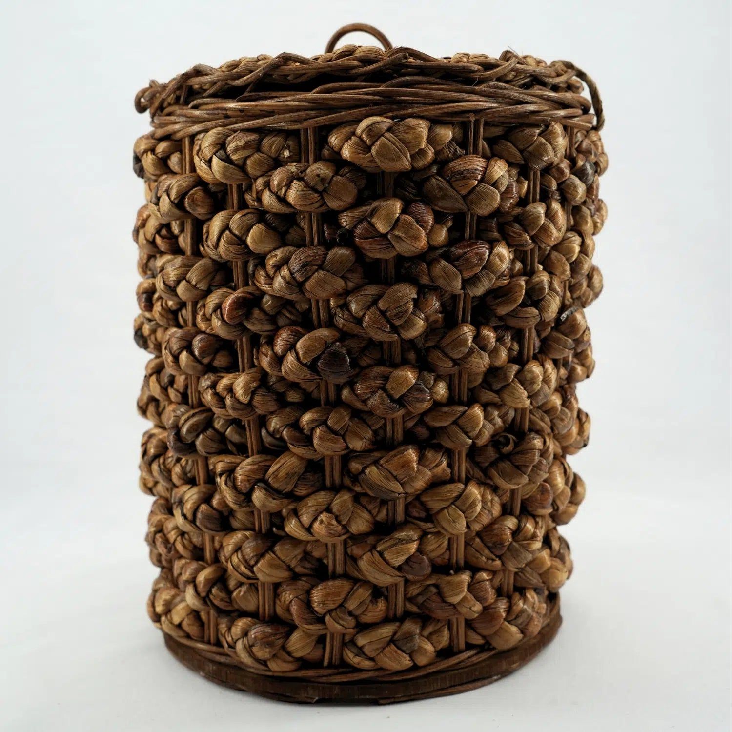 Corbeille papier premium en fibre végétale, élégance discrète 20cm