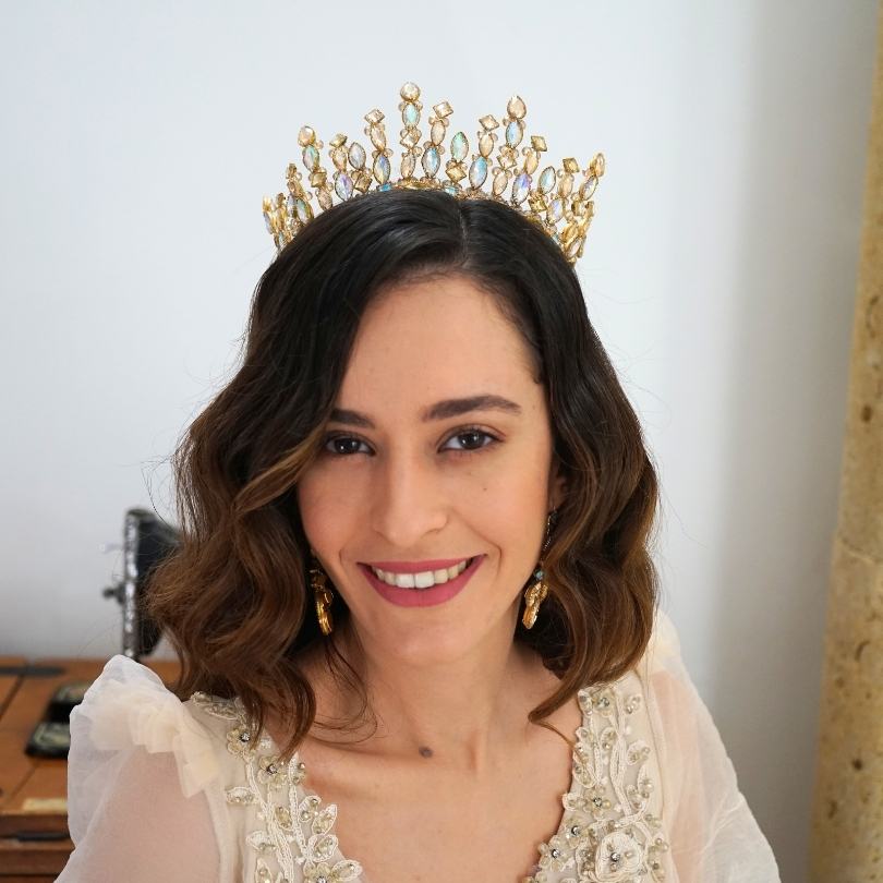 تاج زفاف ذهبي عتيق، تاج زفاف من اللؤلؤ، تاج زفاف من ورق الذهب العتيق، تاج ذهبي مصنوع يدويًا