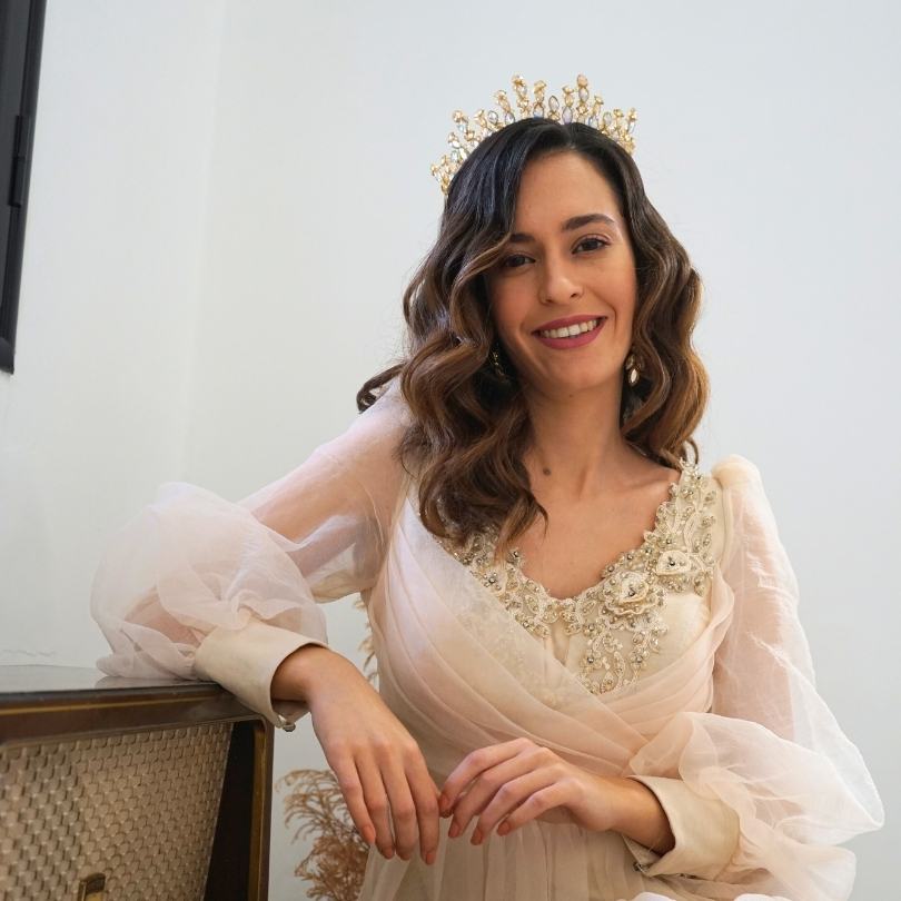 تاج زفاف ذهبي عتيق، تاج زفاف من اللؤلؤ، تاج زفاف من ورق الذهب العتيق، تاج ذهبي مصنوع يدويًا