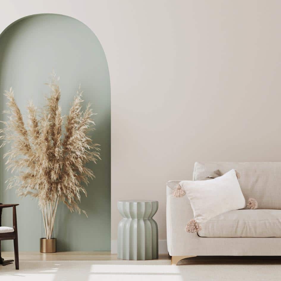 Coussin Décoratif Beige avec Pompons - Tendance Bohème et Confortable