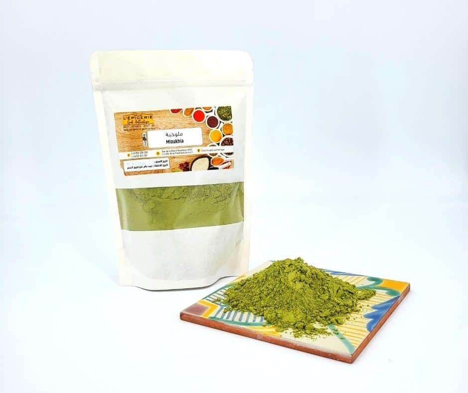 Mloukhia, poudre de feuilles de corète ملوخية