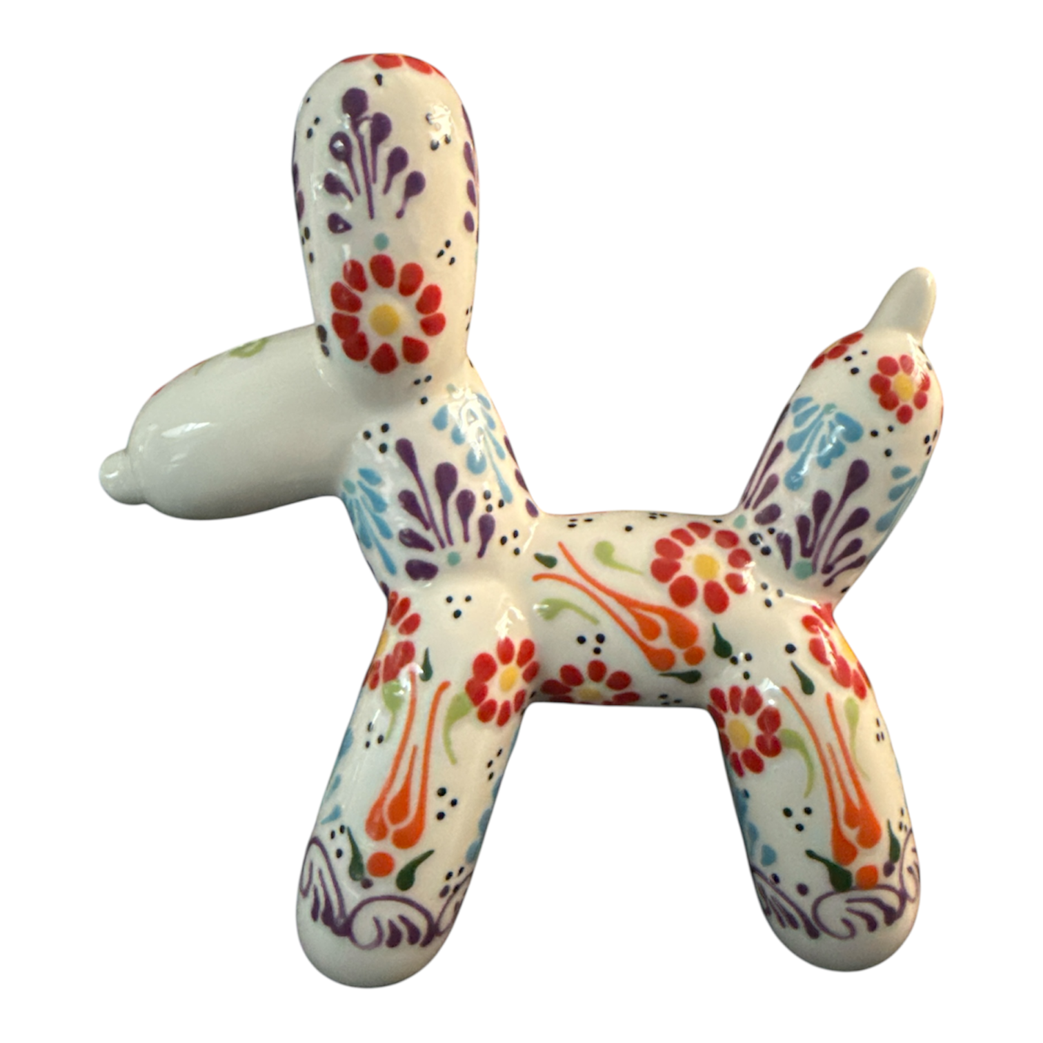 Sculpture Chien Ballon Artistique multicolore – Objet Déco Design