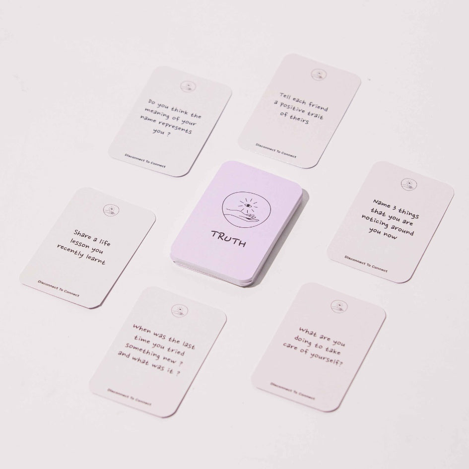 50 cartes jeu actions et vérités "Mindfulness" version anglaise