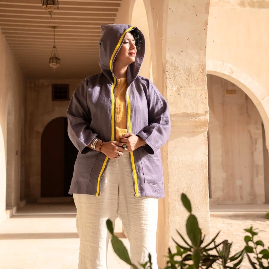 Dengri Tunisien Berbère Bleu - artisanat Tunisien fait main | ILEYCOM