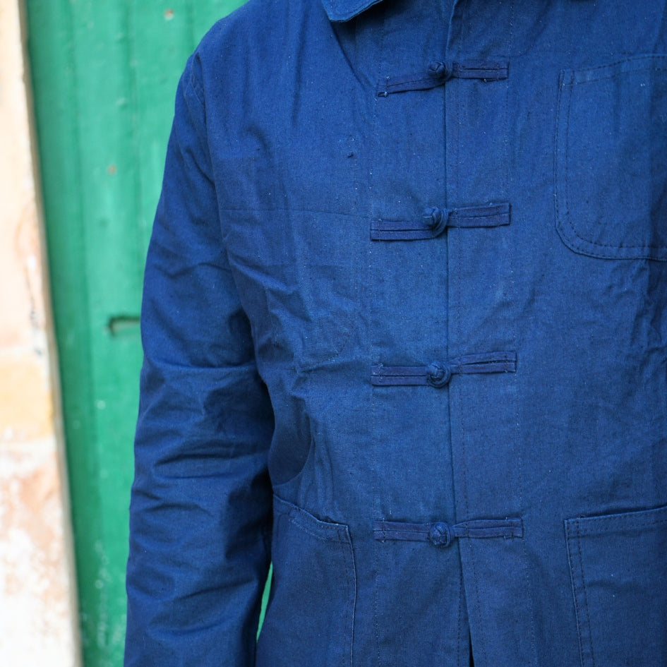 Dengri bleu minimaliste pour homme – Vêtement traditionnel tunisien