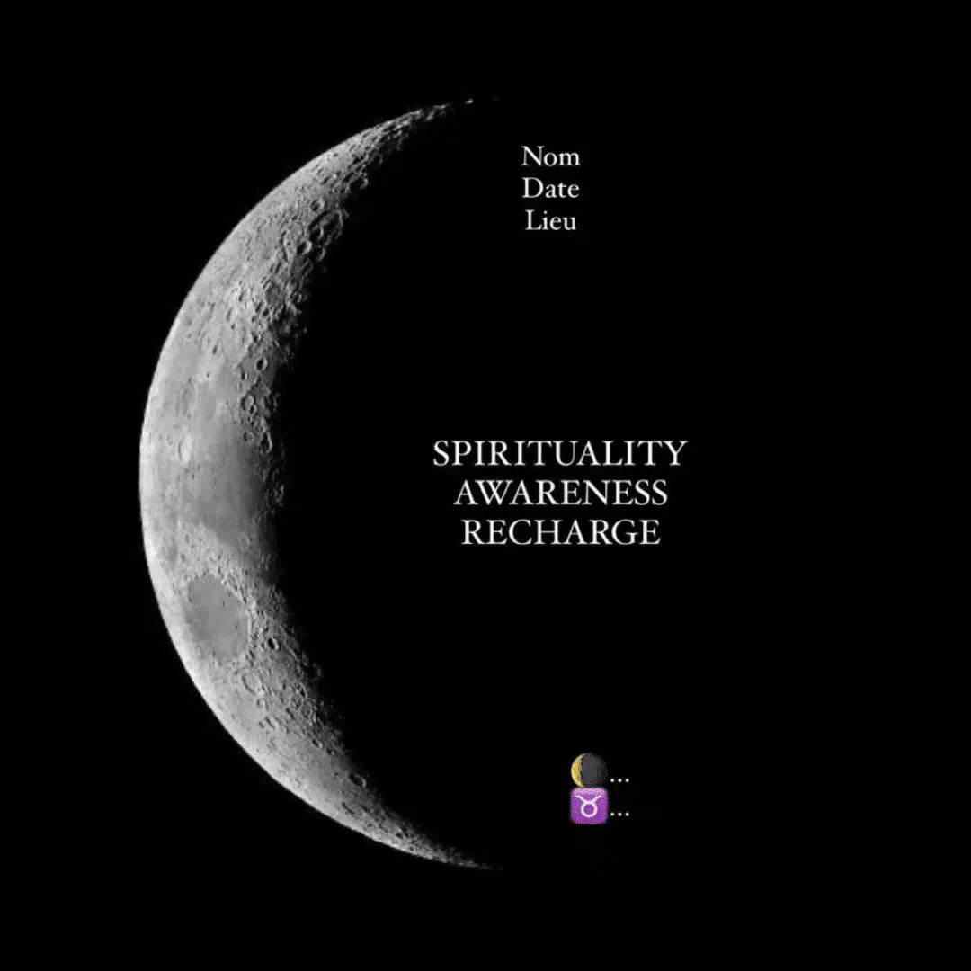 Lampe "My Moon" personnalisée avec phase lunaire exacte de votre choix (35 cm)