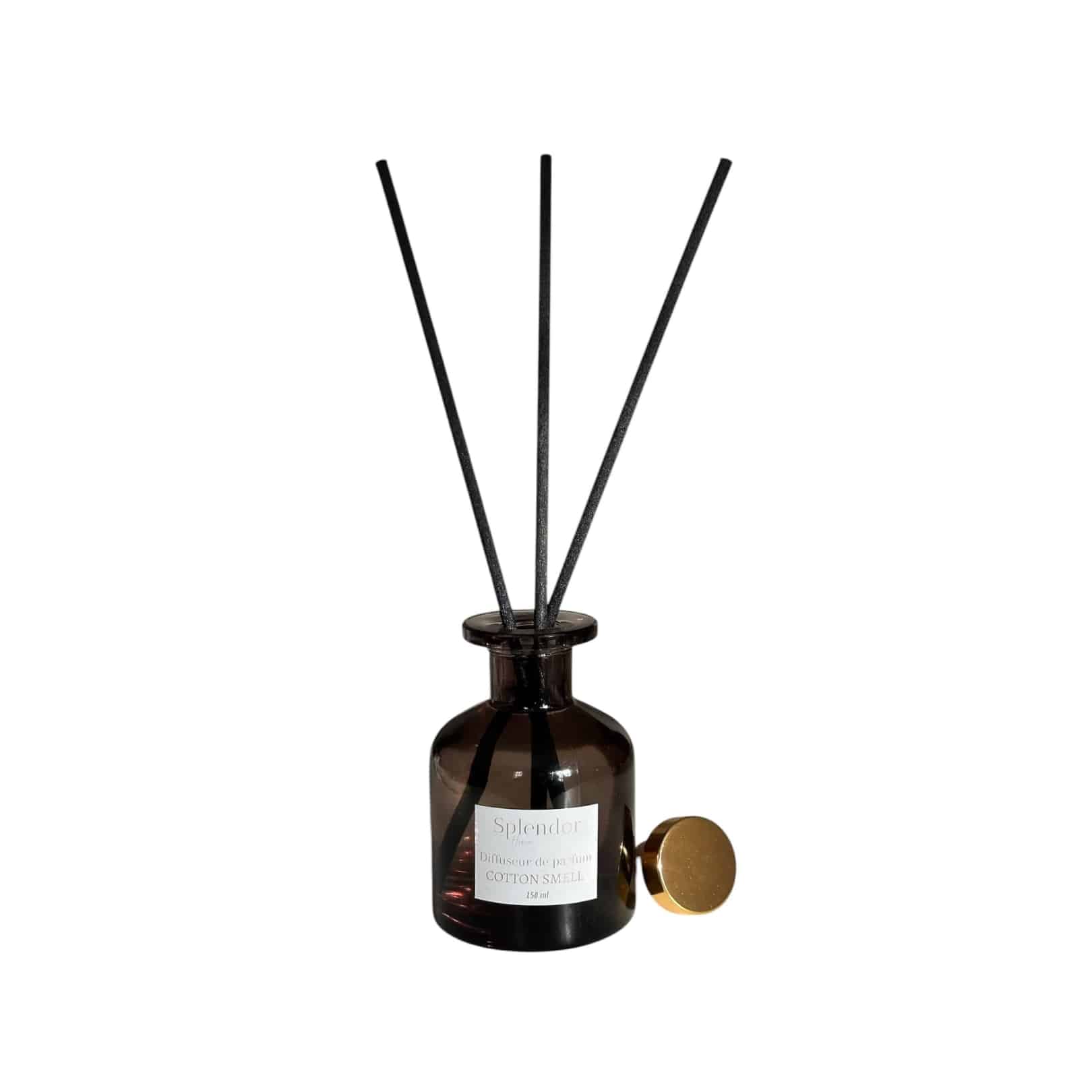 معطر جو للغرف مع أعواد متوفرة بثلاث روائح مختلفة (العود، القطن، الياسمين)