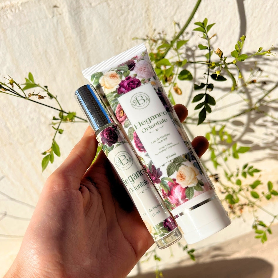 Pack cadeau parfum et lotion hydratante avec notes florales et orientales