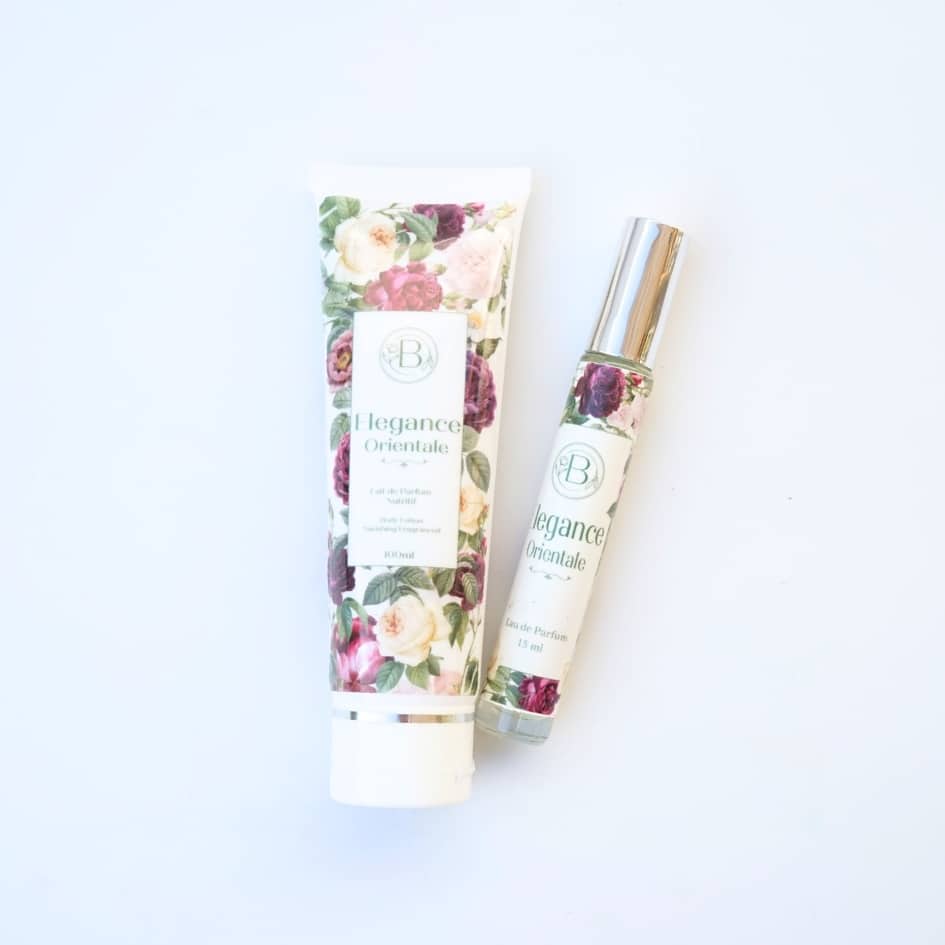 Pack cadeau parfum et lotion hydratante avec notes florales et orientales