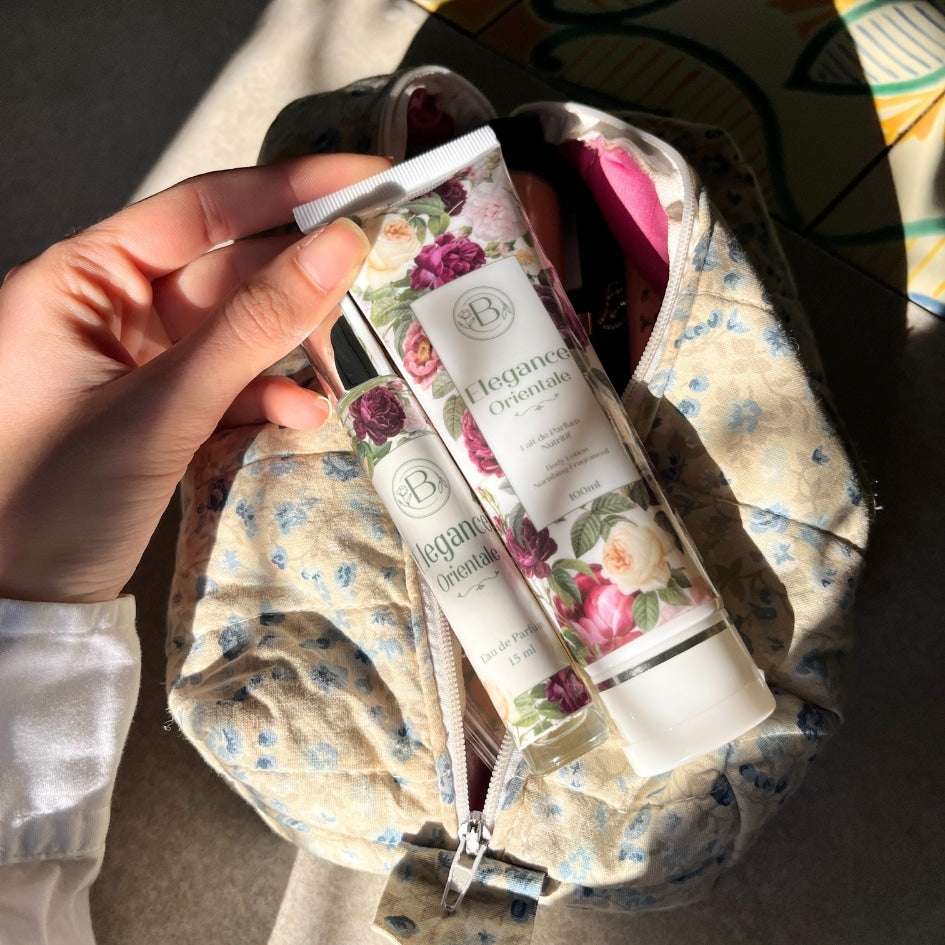 Pack cadeau parfum et lotion hydratante avec notes florales et orientales