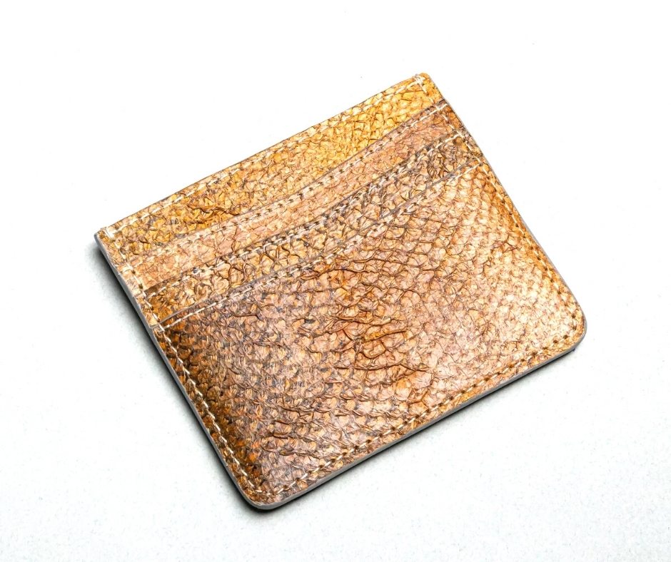Porte-cartes en cuir de peau de saumon "Flavis Cardholder"