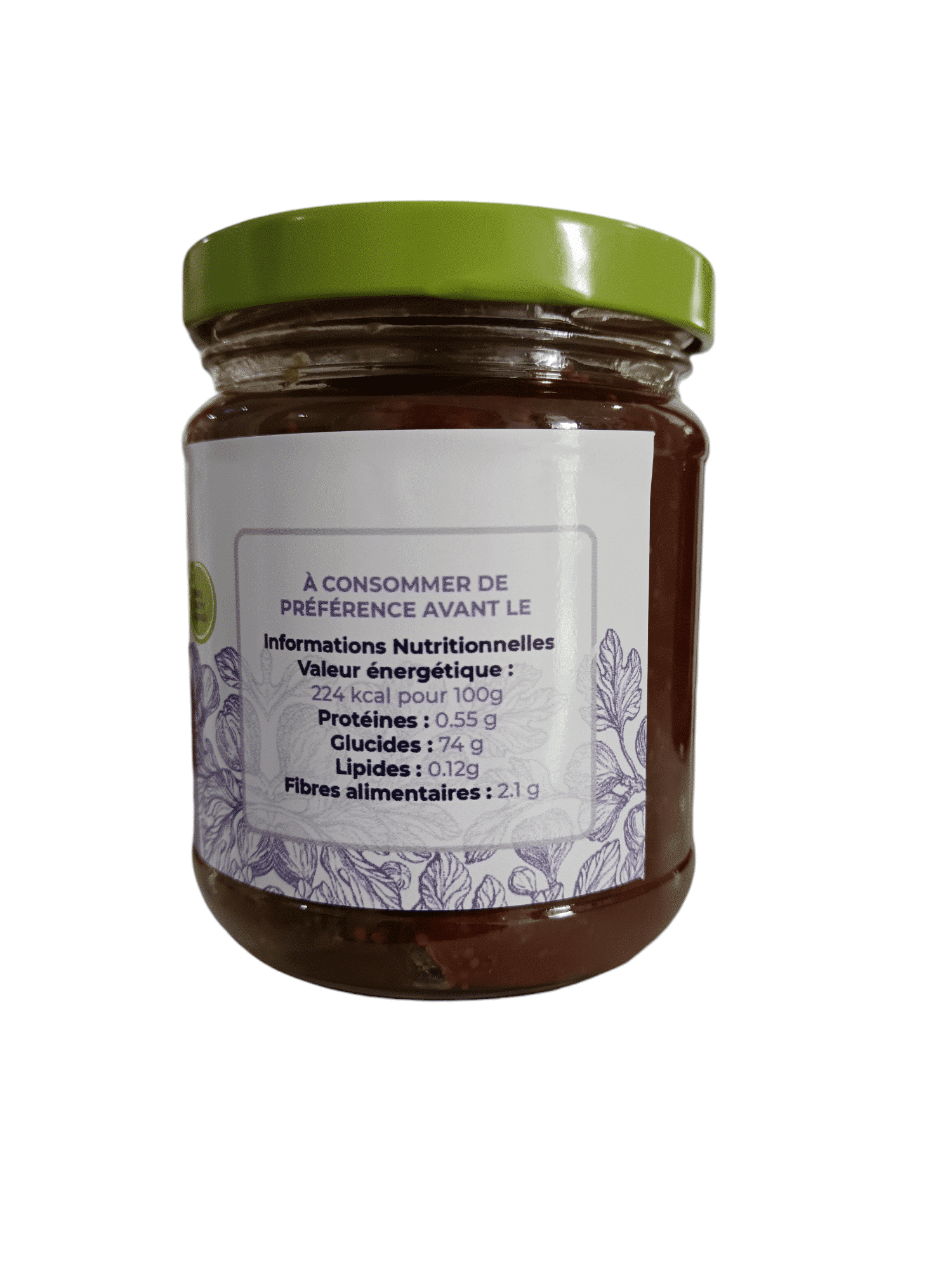 Confiture figue naturelle sans sucre ajouté