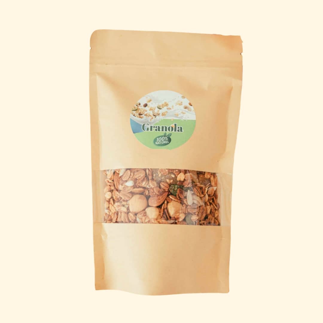 Energy craft granola of dried fruits, organic honey & nutritious grains