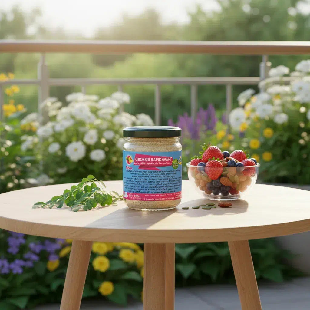 Poudre GROSSIR RAPIDEMENT nutritive cacahuète, helba, pois chiche, spiruline & moringa