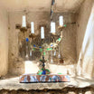 Chandelier upcyclé Lueur du Passé : Éclat d'Art Exclusif