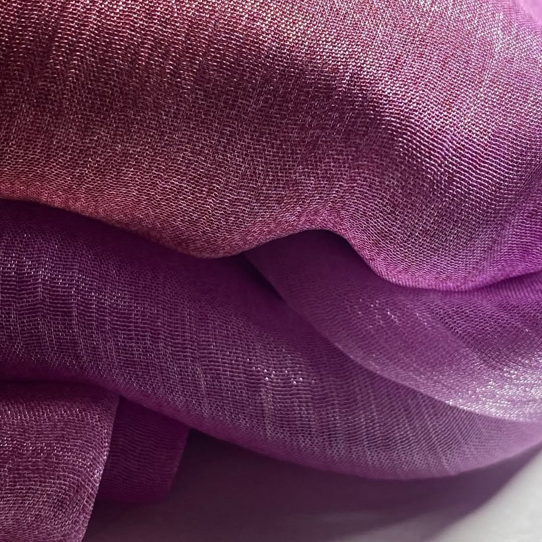 Hijab dégradé rose en voile léger