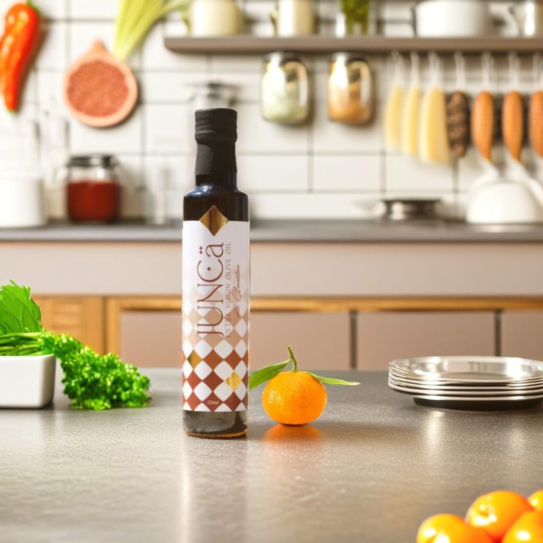Flavored extra virgin olive oil – Orange, Basil, White Truffle
