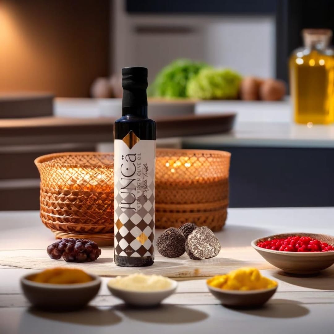 Flavored extra virgin olive oil – Orange, Basil, White Truffle