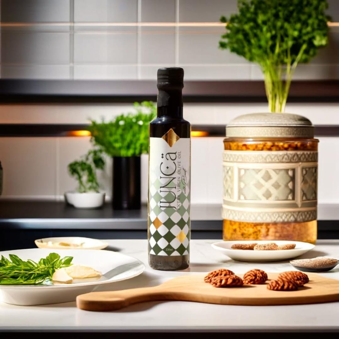 Flavored extra virgin olive oil – Orange, Basil, White Truffle
