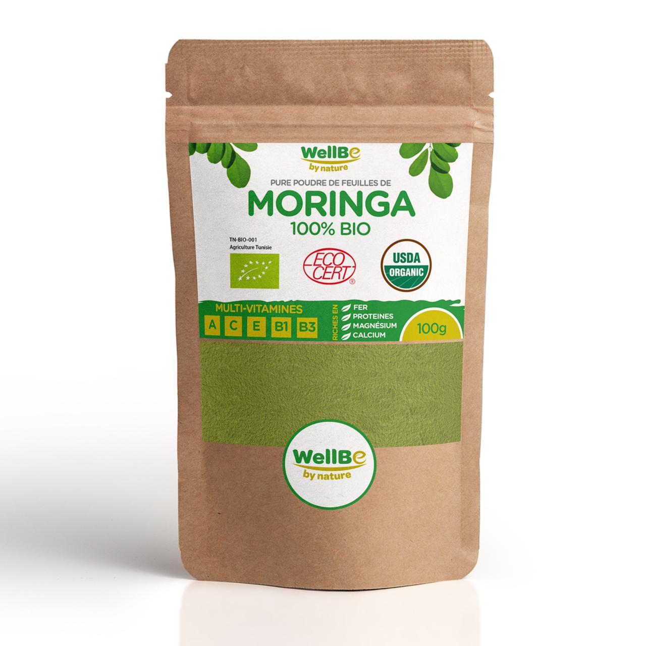 Poudre de Moringa Certifiée Biologique