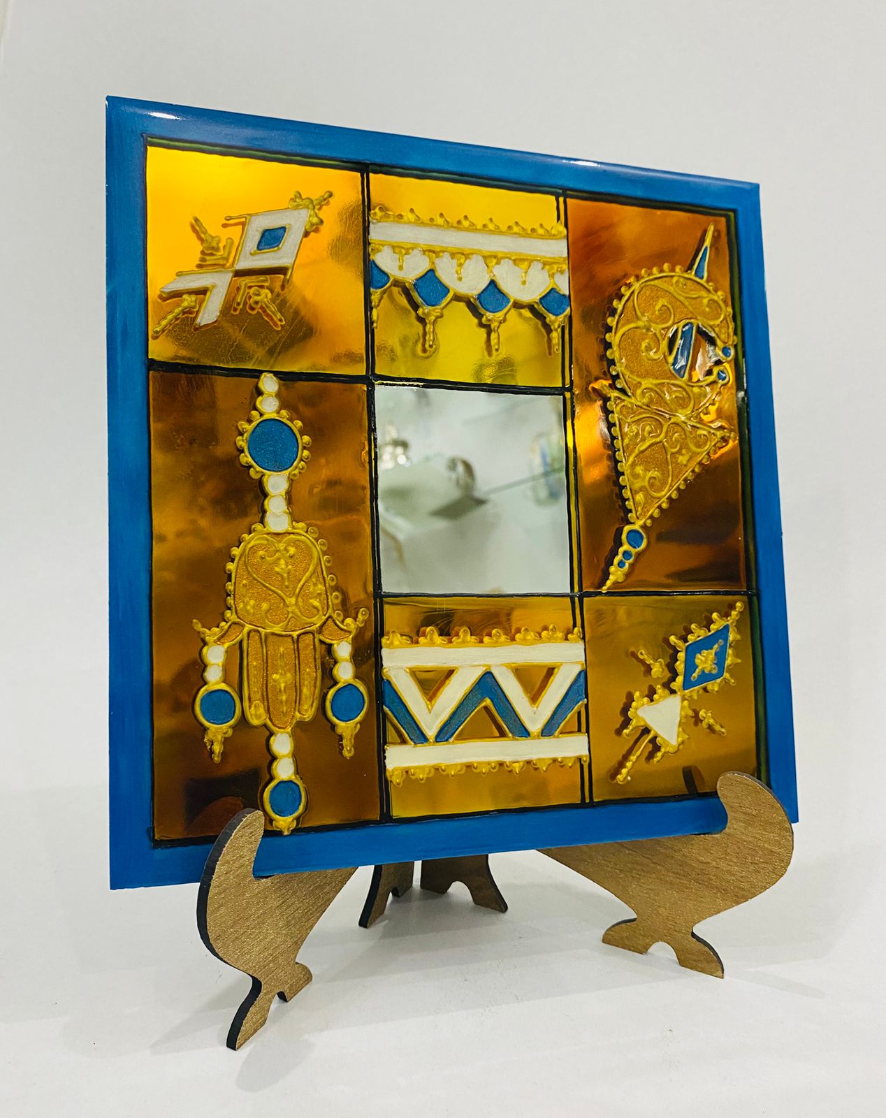 Box Miroir Décoratif 20 cm - Élégance Artisanale Unique