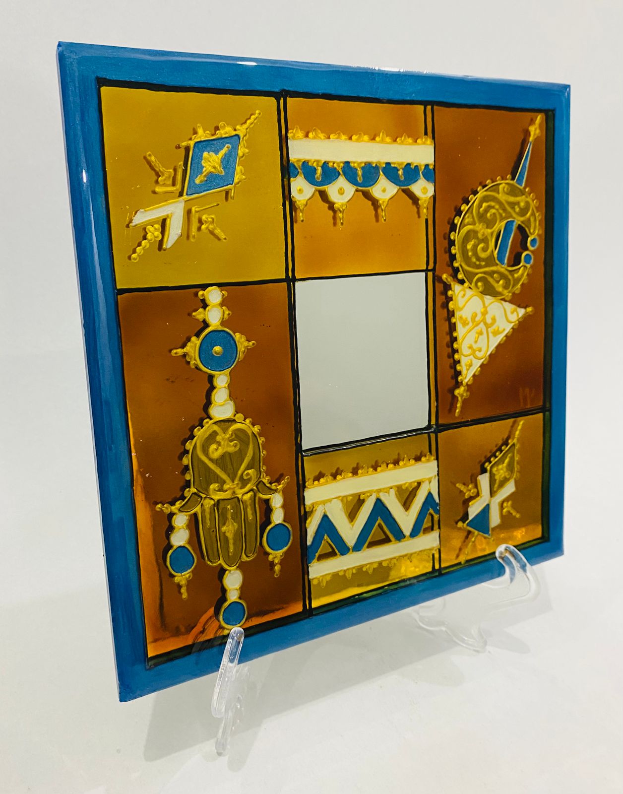 Box Miroir Décoratif 20 cm - Élégance Artisanale Unique