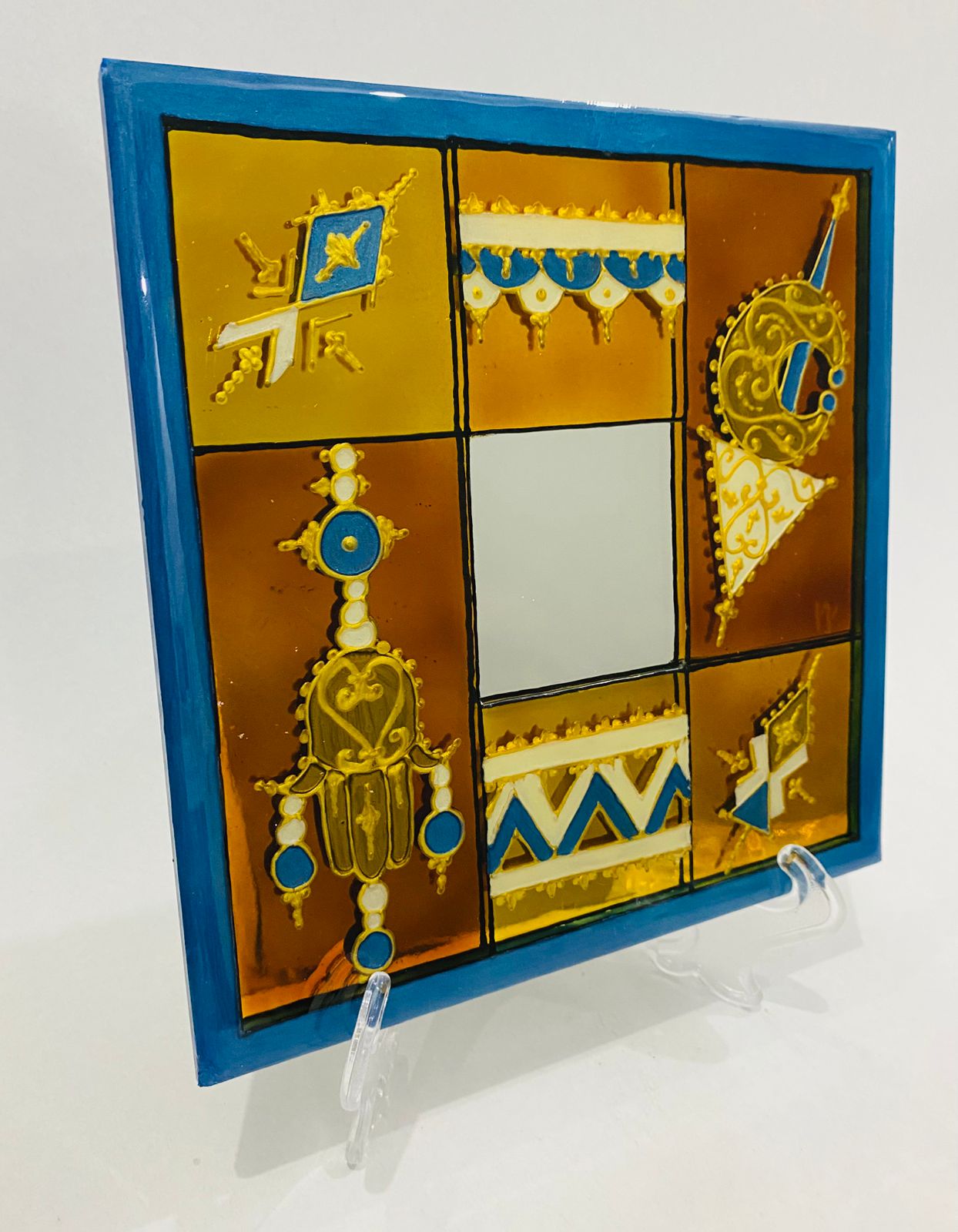 Box Miroir Décoratif 20 cm - Élégance Artisanale Unique