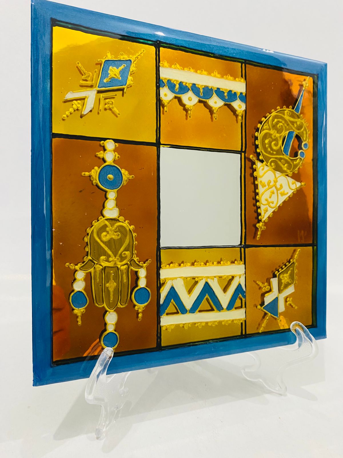 Box Miroir Décoratif 20 cm - Élégance Artisanale Unique