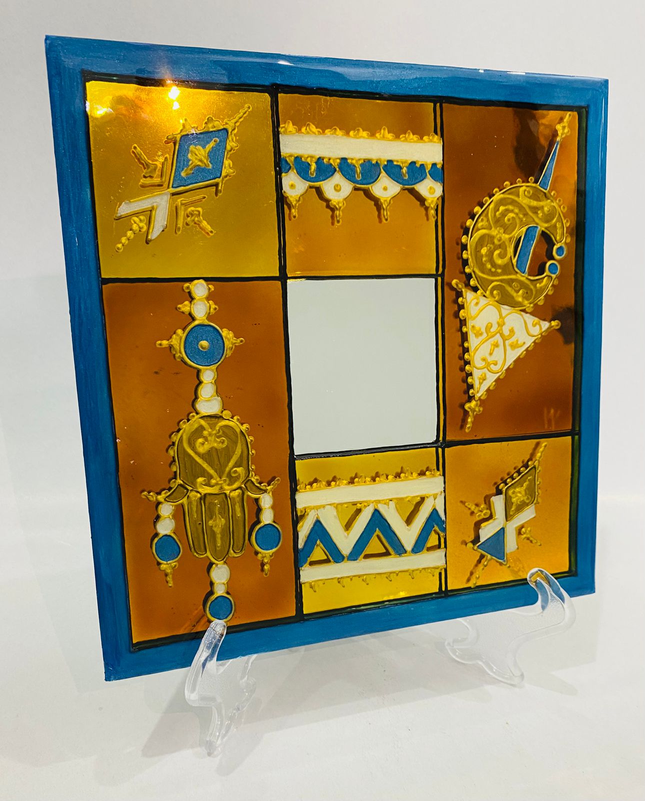 Box Miroir Décoratif 20 cm - Élégance Artisanale Unique