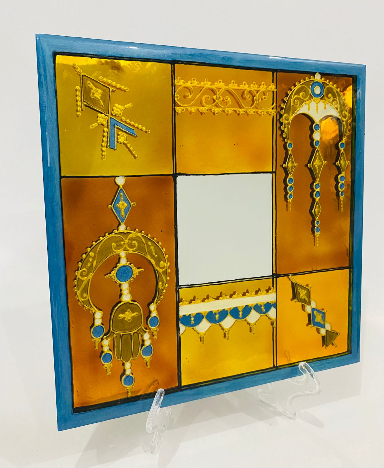 Box Miroir Décoratif 25 cm - Élégance Artisanale Unique