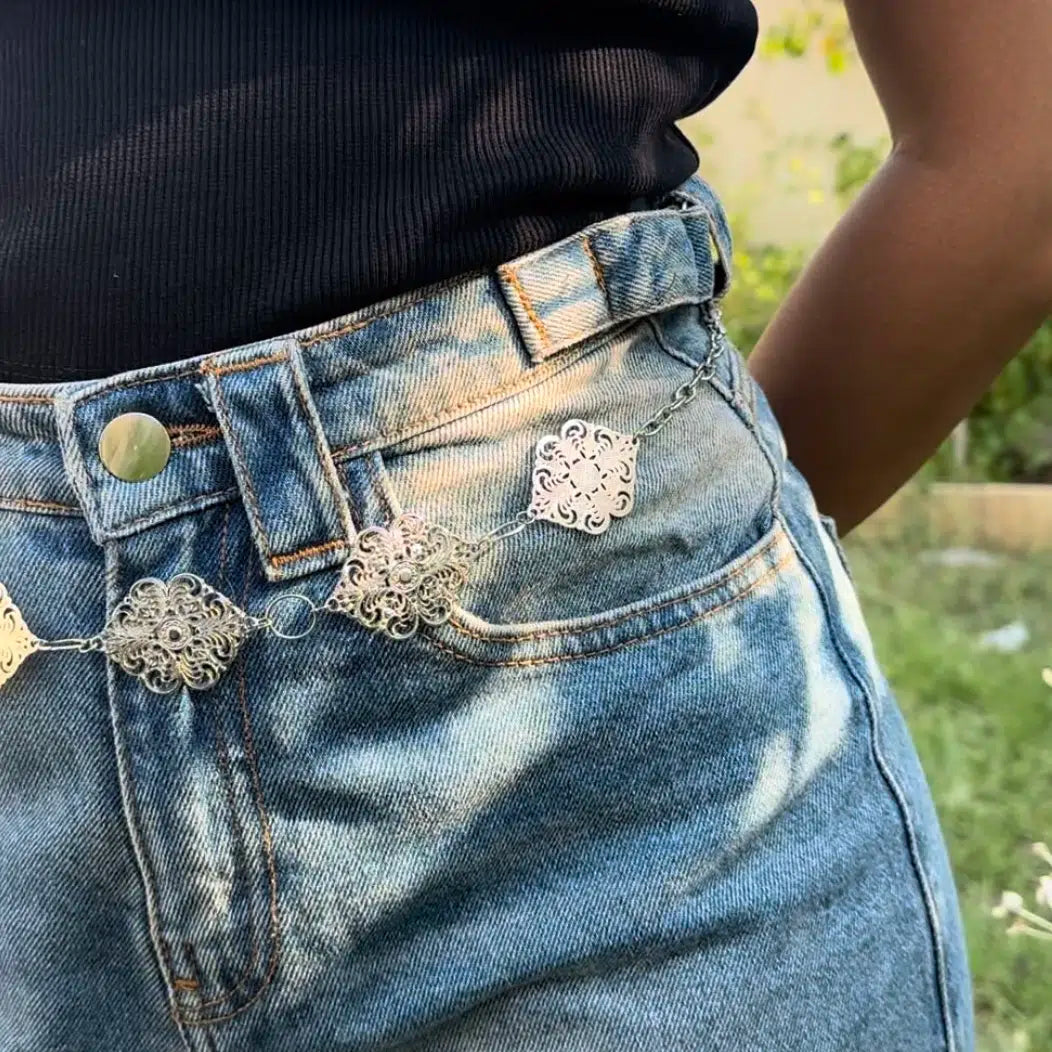 Ceinture vintage Silver Souk