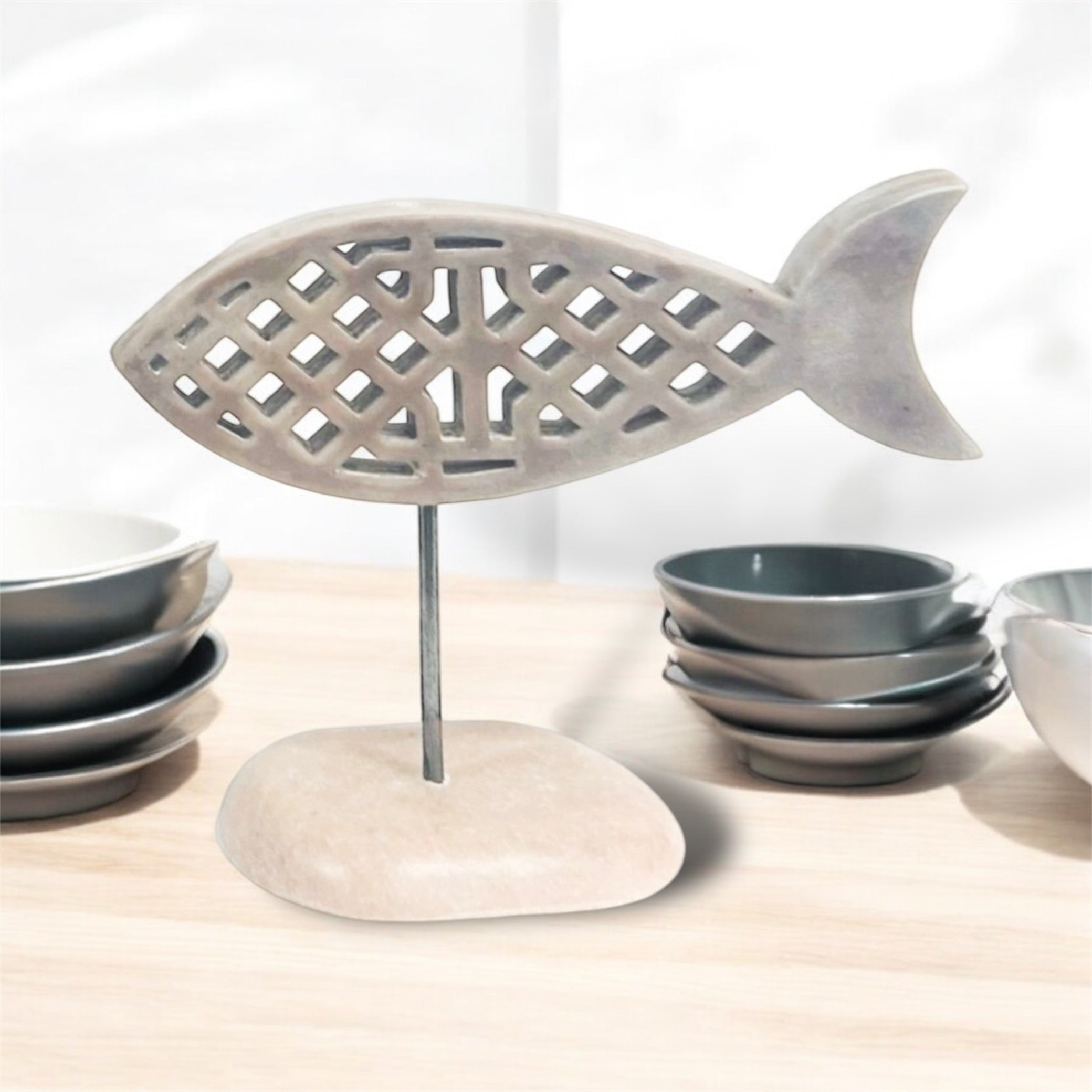 Poisson déco effet marbre : Élégance exclusive pour votre intérieur