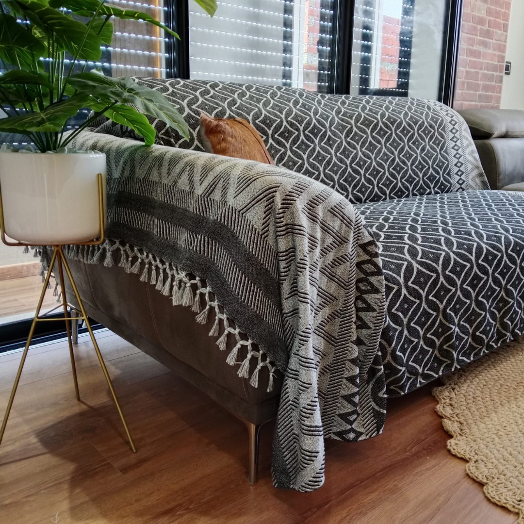 Jeté de salon modèle flotlux 100% coton