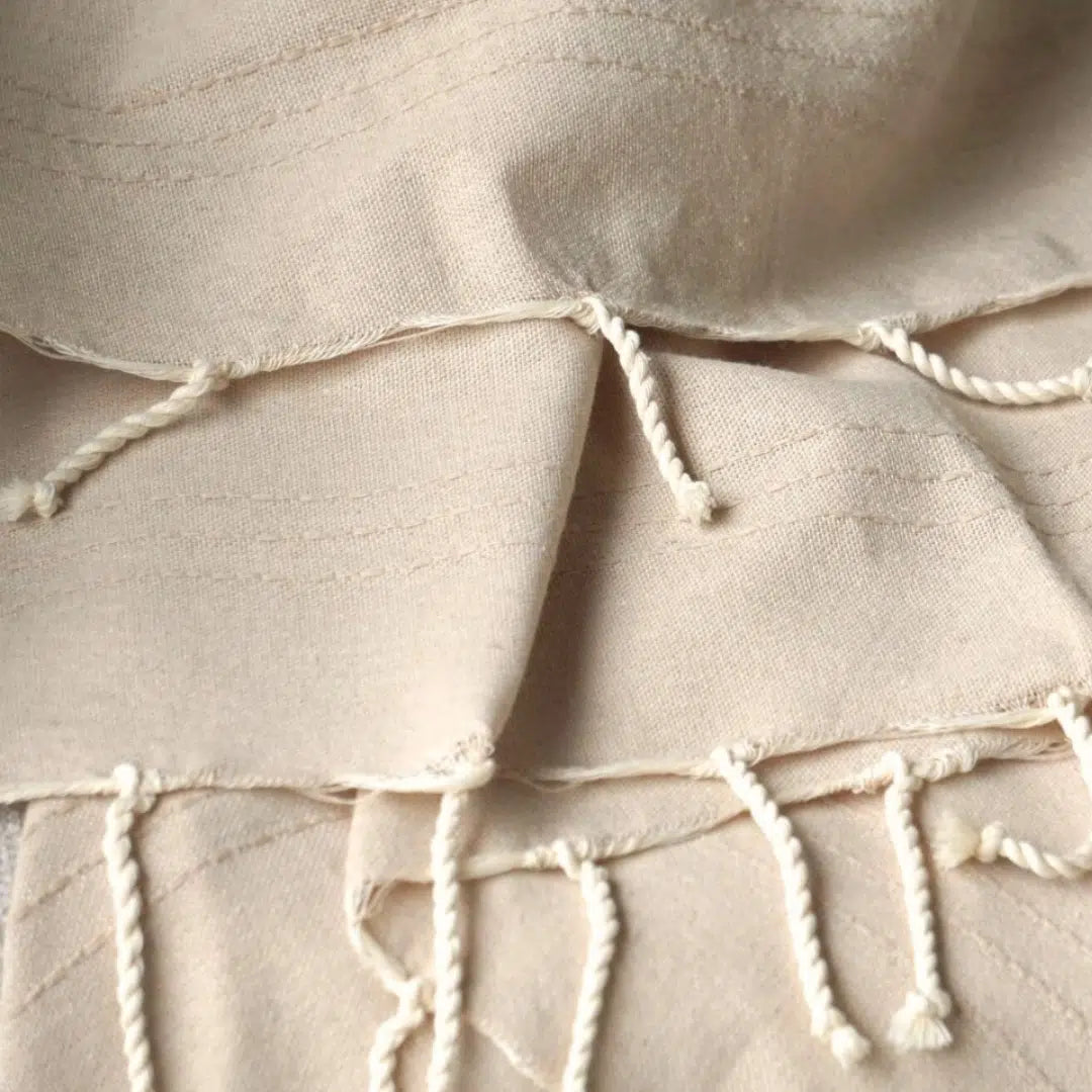 Jeté de Salon Élégant en Coton Doux - Confort Intemporel