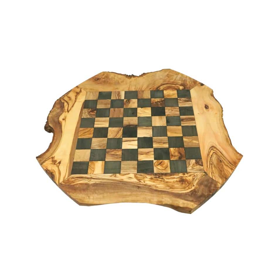Jeu d'échecs en bois d'olivier
