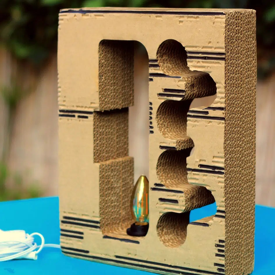Lampe carton design écoresponsable pour un intérieur unique