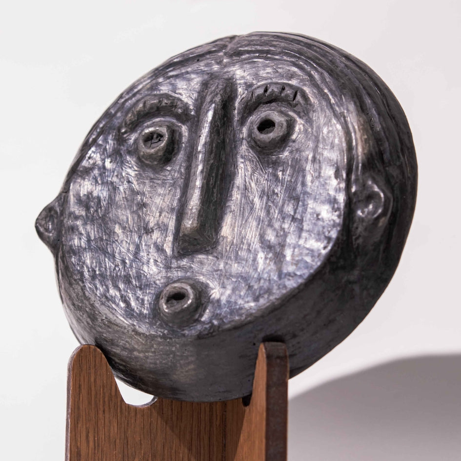 Black ceramic wall decoration mask