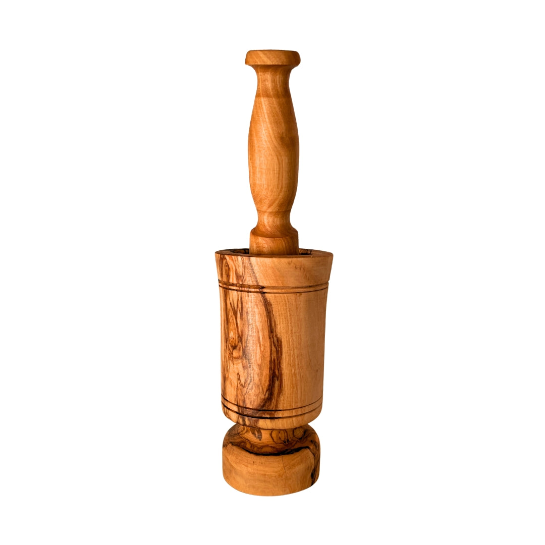 Mortier en bois d'olivier