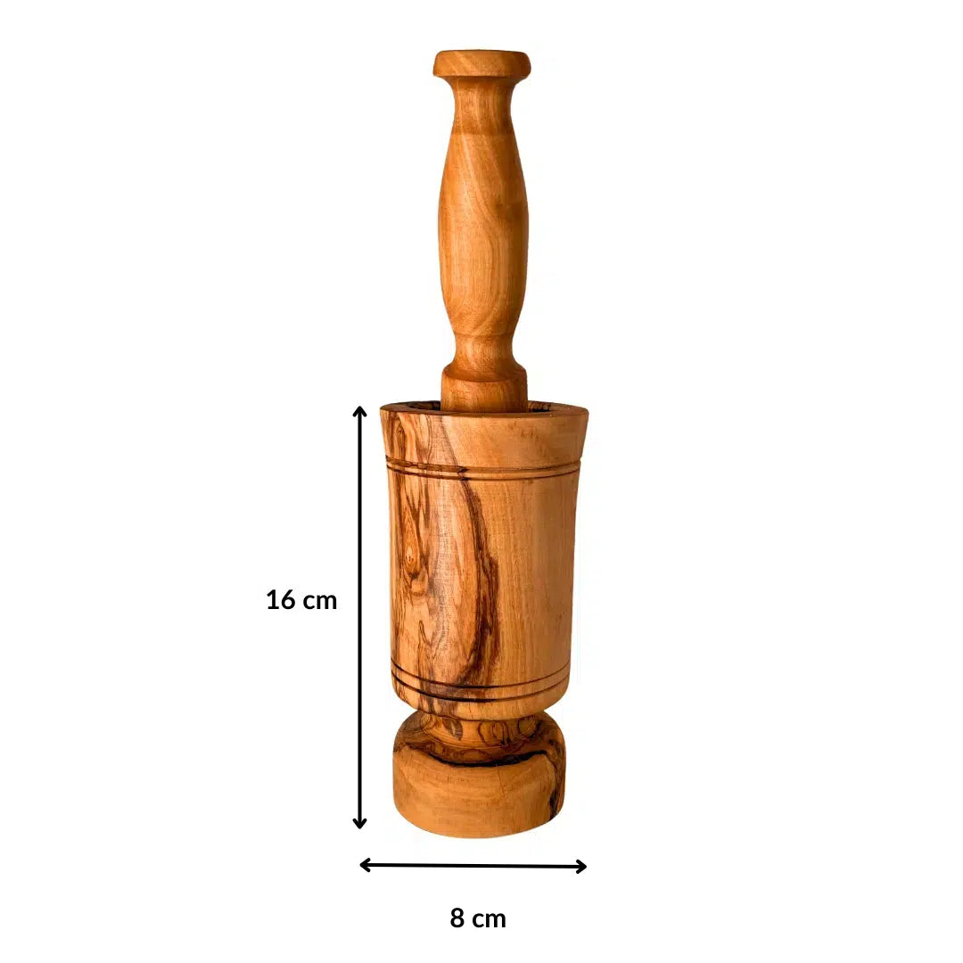 Mortier en bois d'olivier