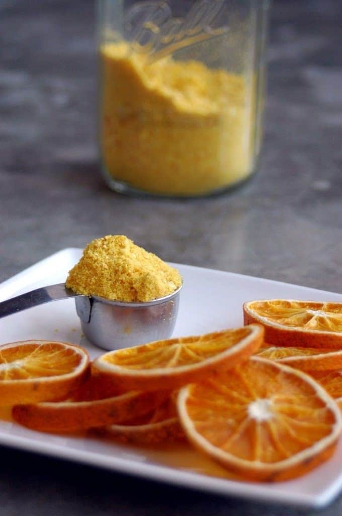 Oranges séchées en poudre
