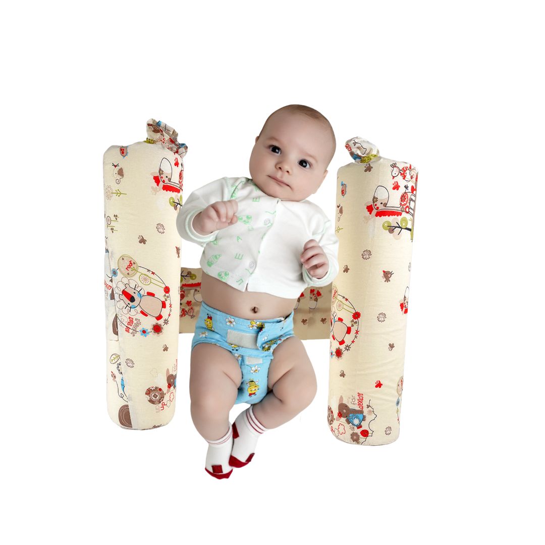 Oreiller de sommeil pour Bébé Forme H en Velours Biologique & Mousse Ultra Douce