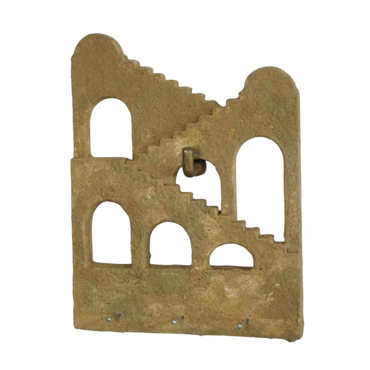 Porte-clés mural - Arcades - Finition terre cuite