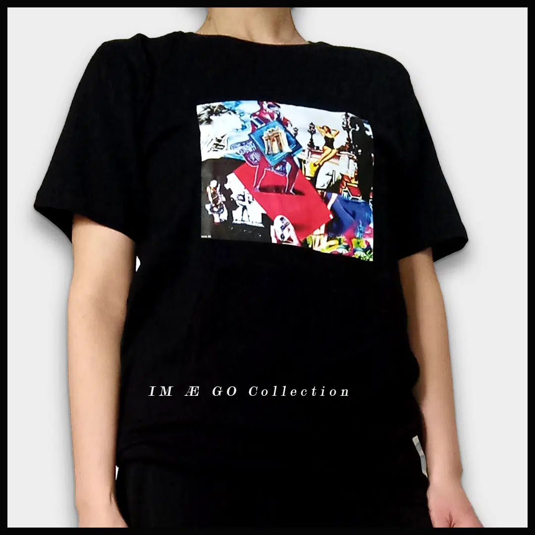 T-shirt noir unisexe inspiré de l’Œuvre “Eros” (Taille L)