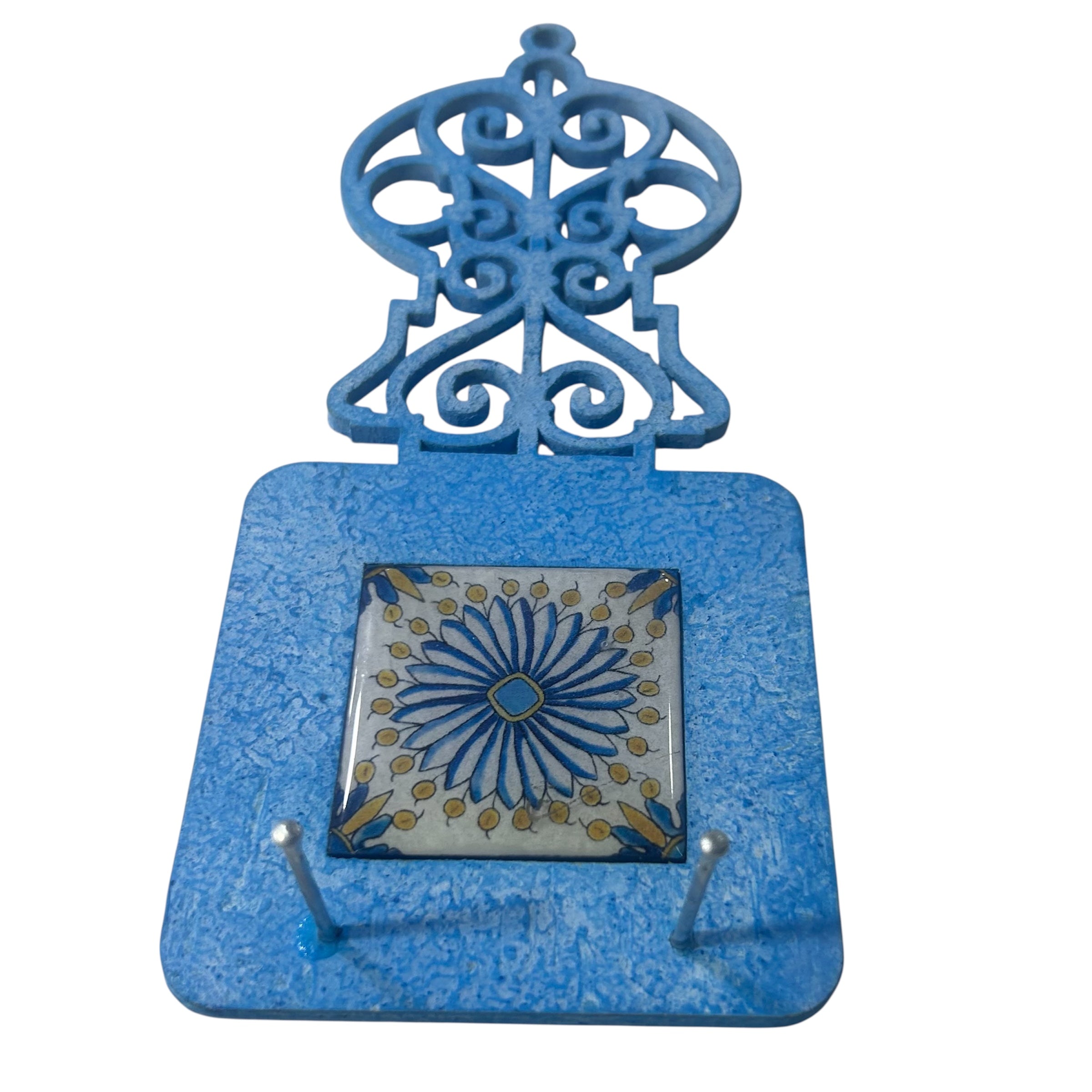 porte- clé mural en bois - style Sidi Bou Said