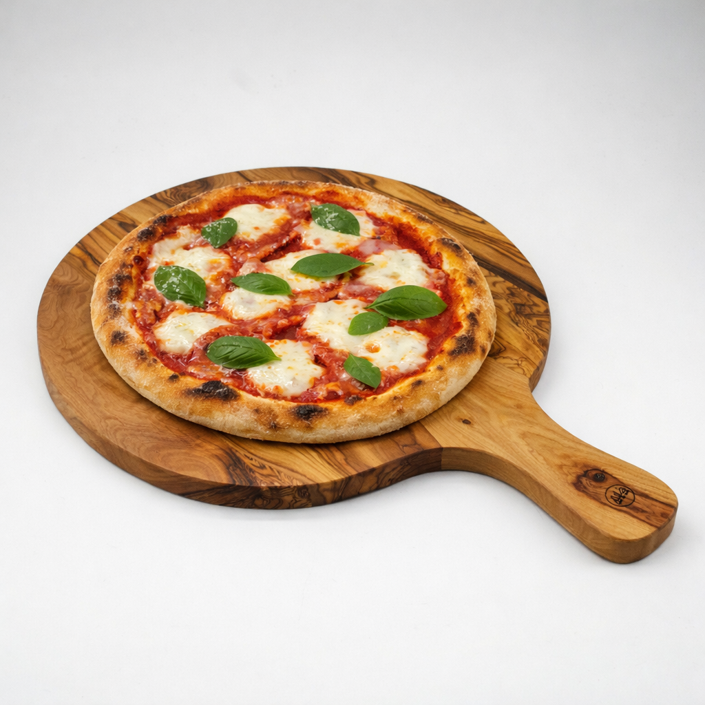 Planche à pizza en bois d'olive