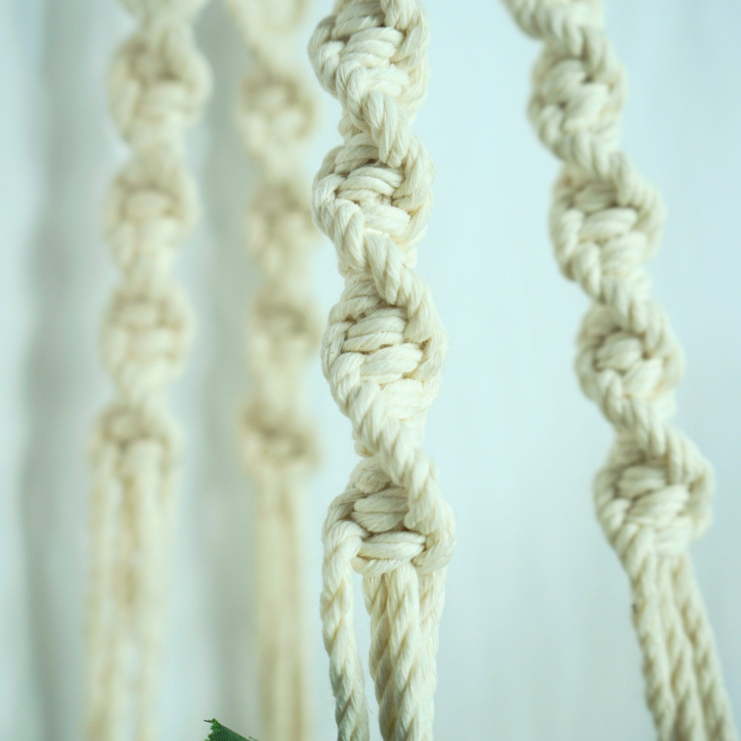 Porteplante Suspendu en Macramé