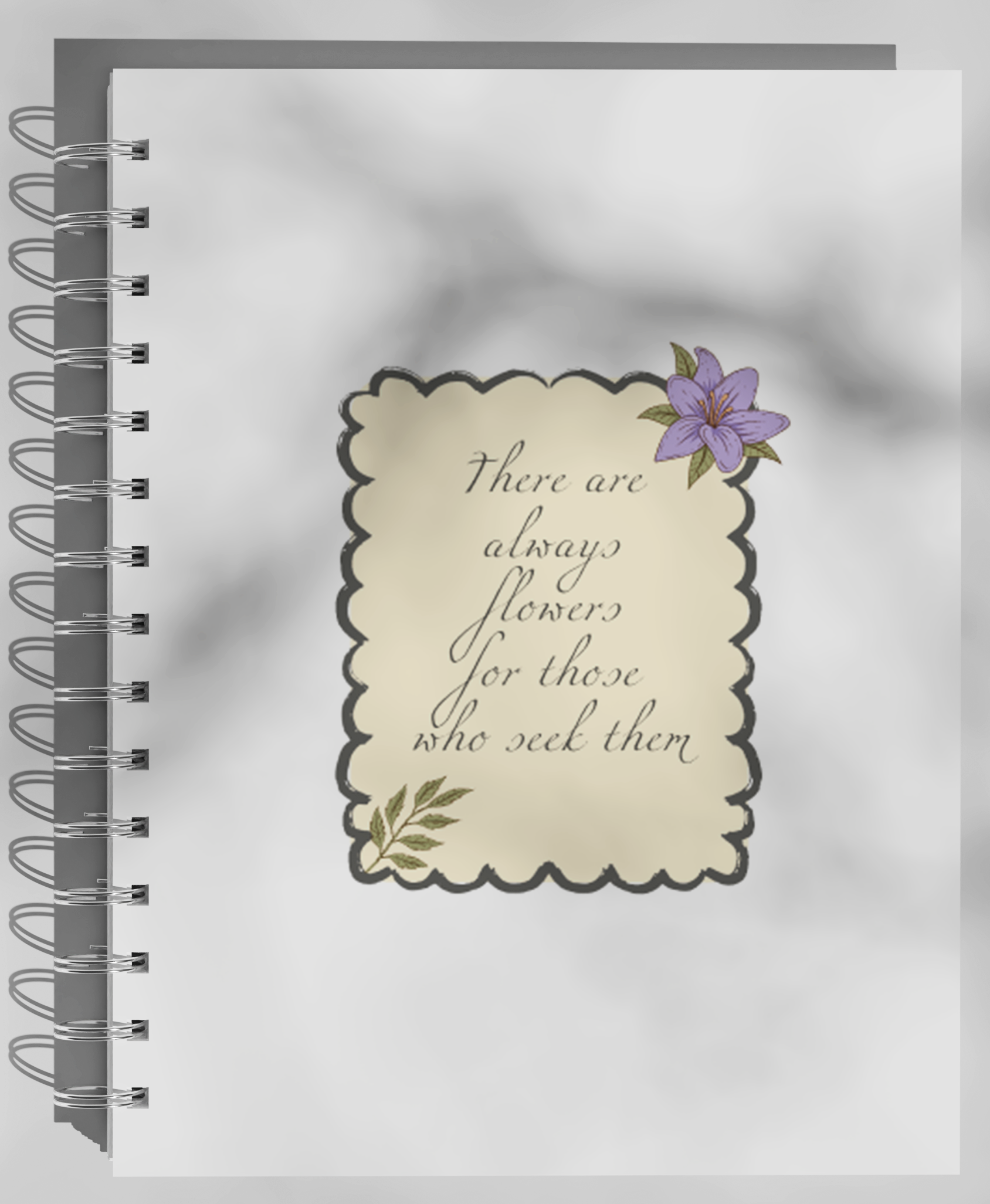 Carnet A5 Floral Xo Rare 200 Pages Couverture Rigide