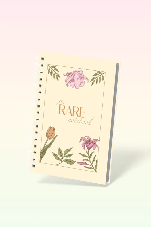 Carnet A5 Floral Xo Rare 200 Pages Couverture Rigide